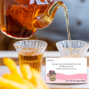 Getting Lost Conversation Card Game and Blooming Tea - Over The Tea Cups Edition
