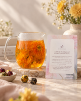 Blooming Tea Affirmation Gift Card - Chrysanthemum