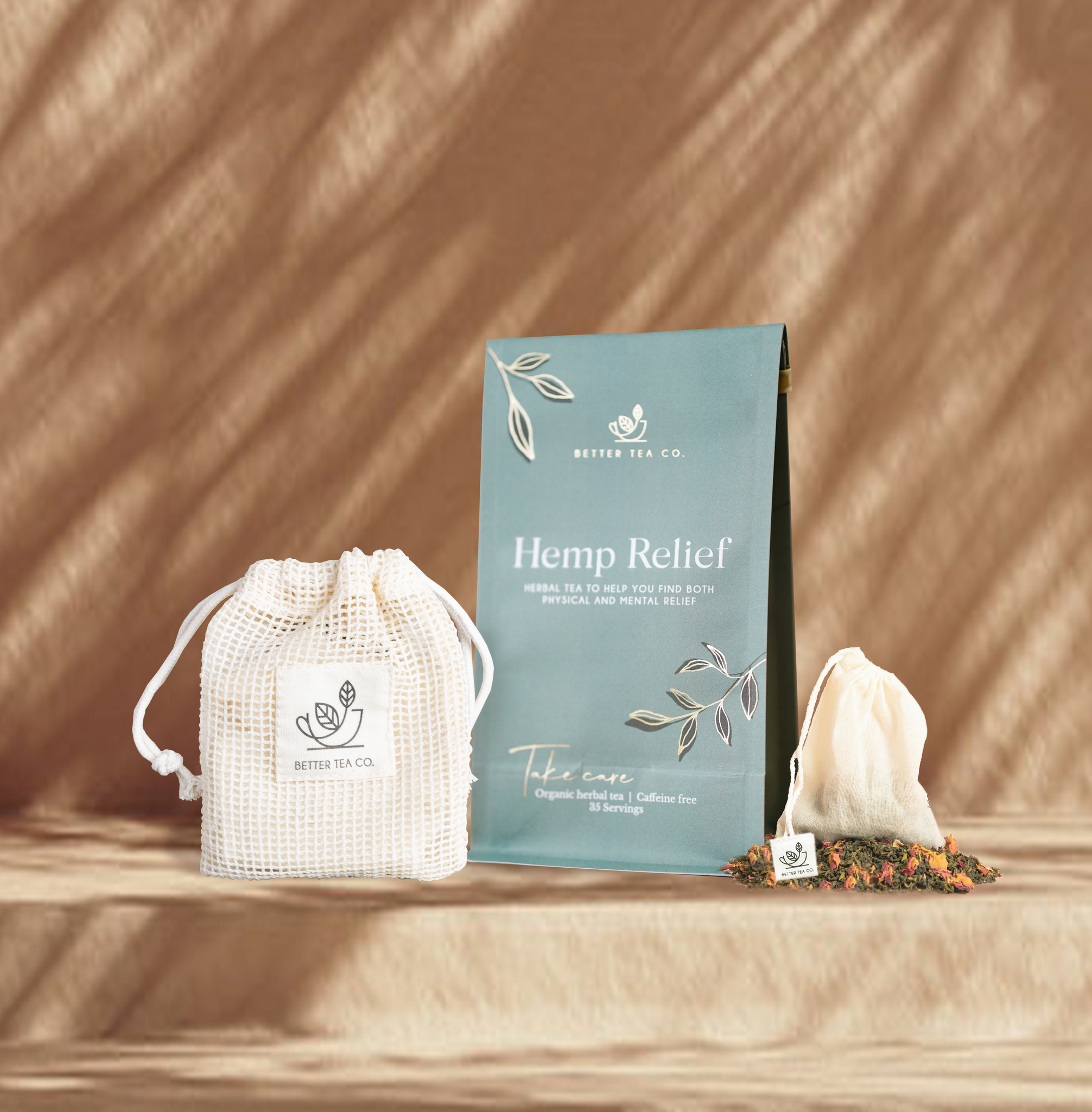 Wellness Teas and Reusable Cotton Teabags Bundle