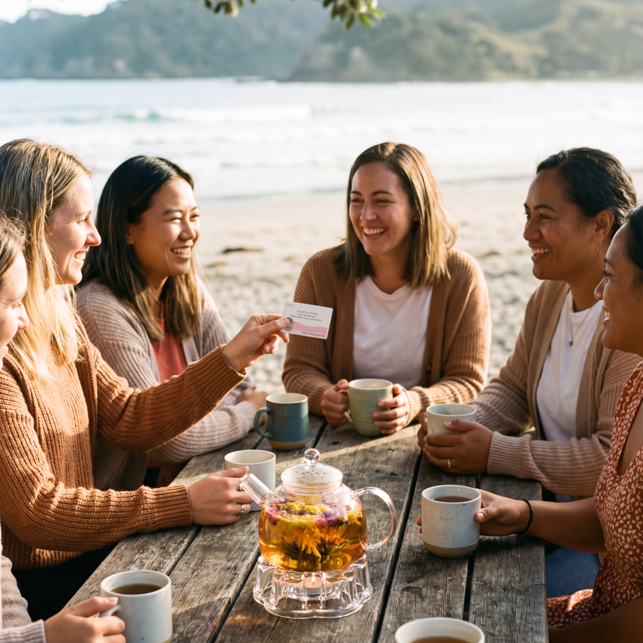 Getting Lost Conversation Card Game and Blooming Tea - Over The Tea Cups Edition