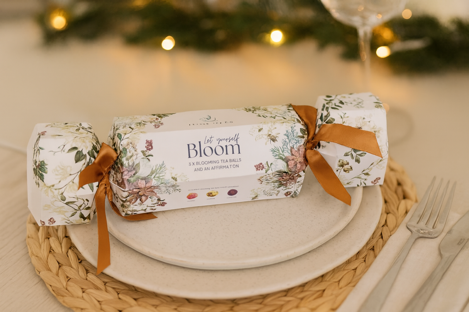 Blooming Tea Christmas Crackers (set of 4)